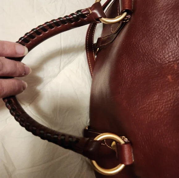 Dooney & Bourke Florentine Satchel - Chestnut - Picture 9 of 14